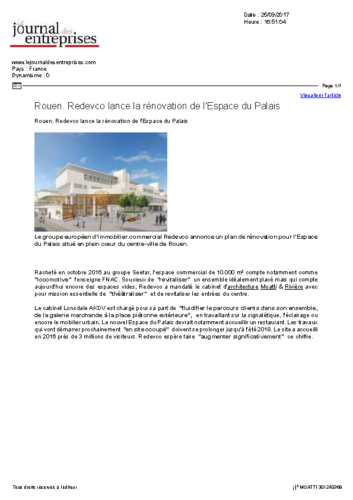 Espace du Palais – JOURNAL DES ENTREPRISES