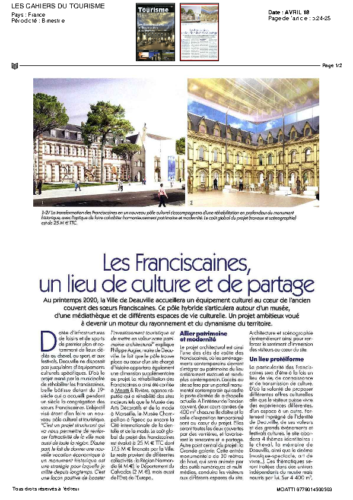 Les Franciscaines – LES CAHIERS DU TOURISME