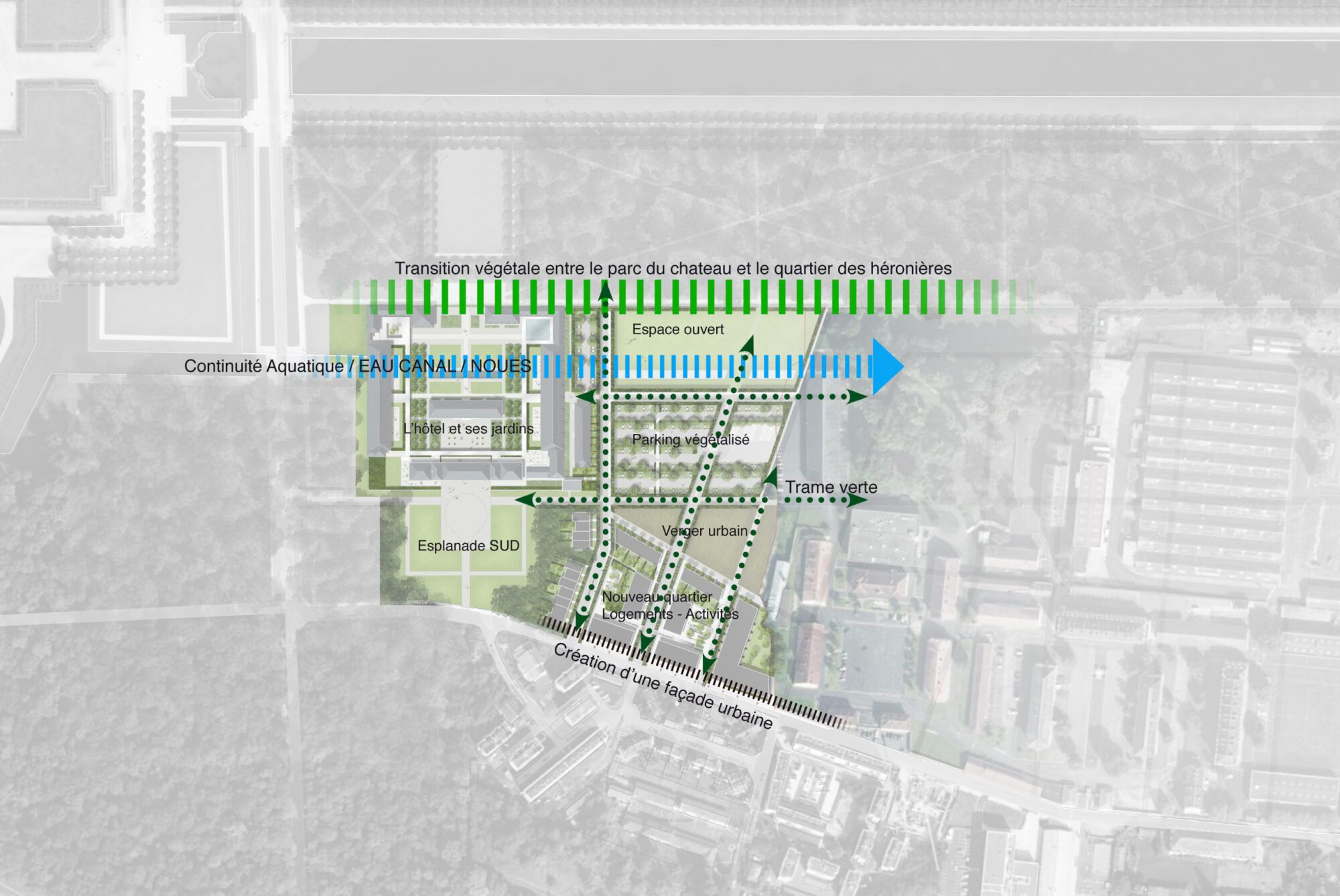 Plan d'ensemble de Fontainebleau